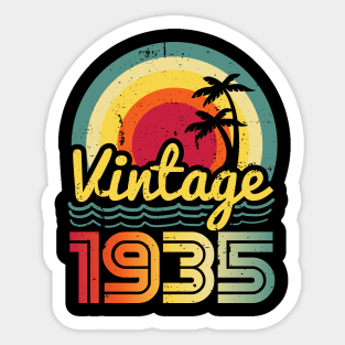 Vintage 1935 Made in 1935 88th birthday 88 years old Gift Sticker